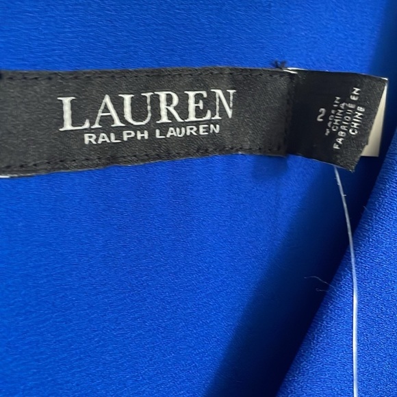 Lauren by Ralph Lauren Georgette Caftan Cocktail Dress sz 2 - Picture 2 of 8